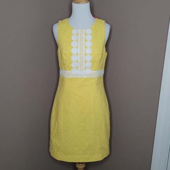 Lilly Pulitzer St Tropez Floral Cross Eyelet Dress - Picture 4 of 16